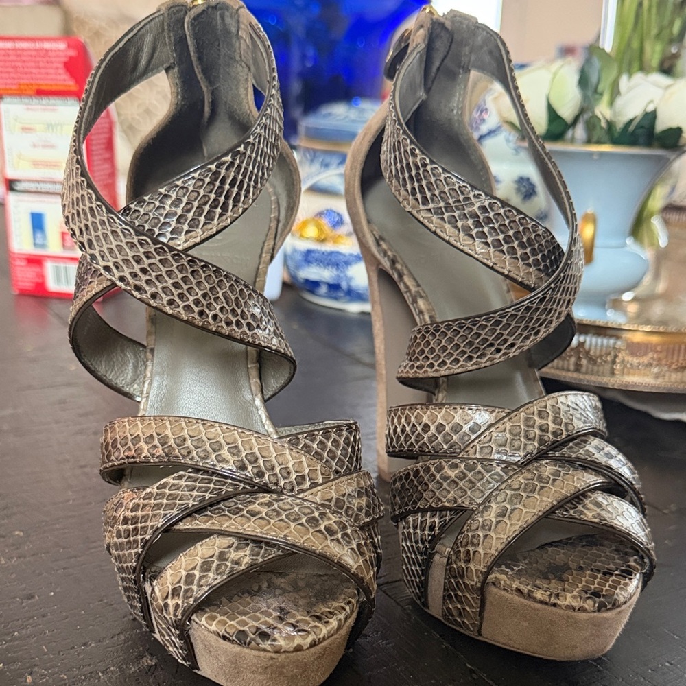 Tory Burch "Venice" Platform Heels - Picture 2 of 7